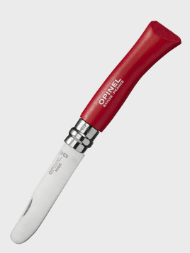 OPINEL Nóż składany scyzoryk drewniany dla dzieci My First 07 czerwony blister