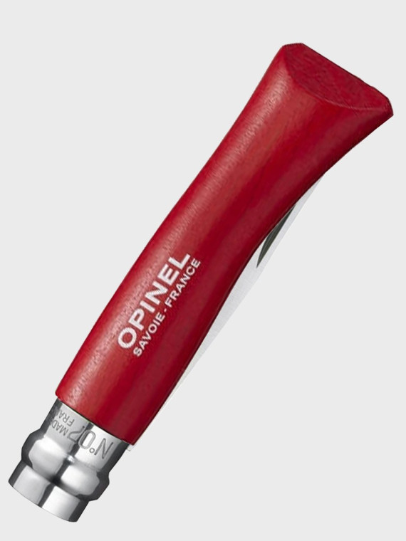 OPINEL Nóż składany scyzoryk drewniany dla dzieci My First 07 czerwony blister