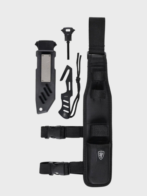 ELITE FORCE Nóż taktyczny wojskowy EF 703 Kit spear point czarny