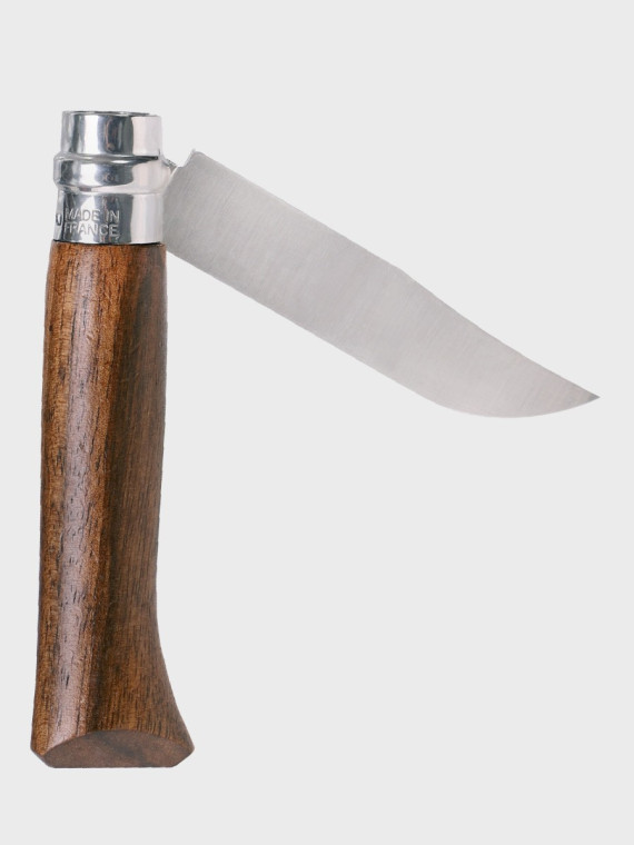 OPINEL NÓŻ SKŁADANY INOX No 8 Walnut Rękojeść Drewno z Orzecha