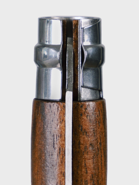 OPINEL NÓŻ SKŁADANY INOX No 8 Walnut Rękojeść Drewno z Orzecha