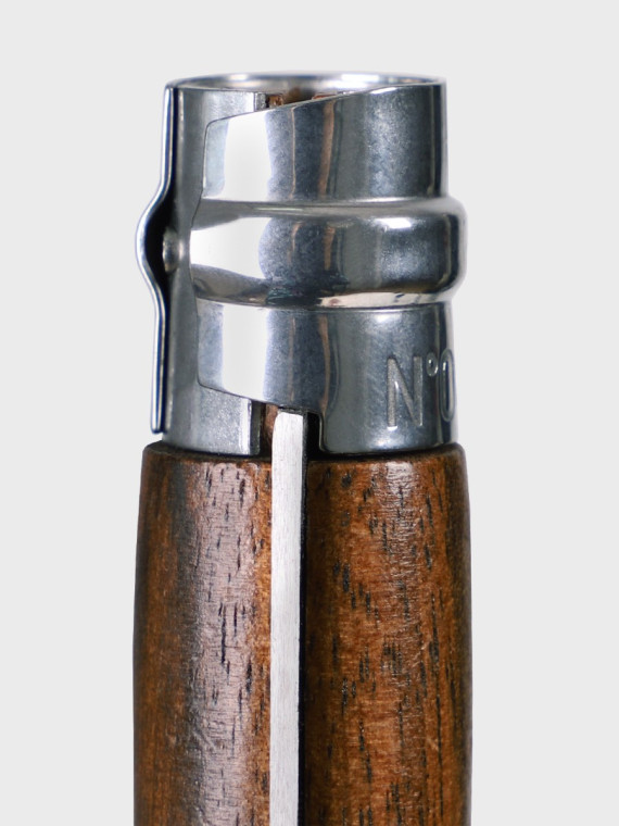 OPINEL NÓŻ SKŁADANY INOX No 8 Walnut Rękojeść Drewno z Orzecha