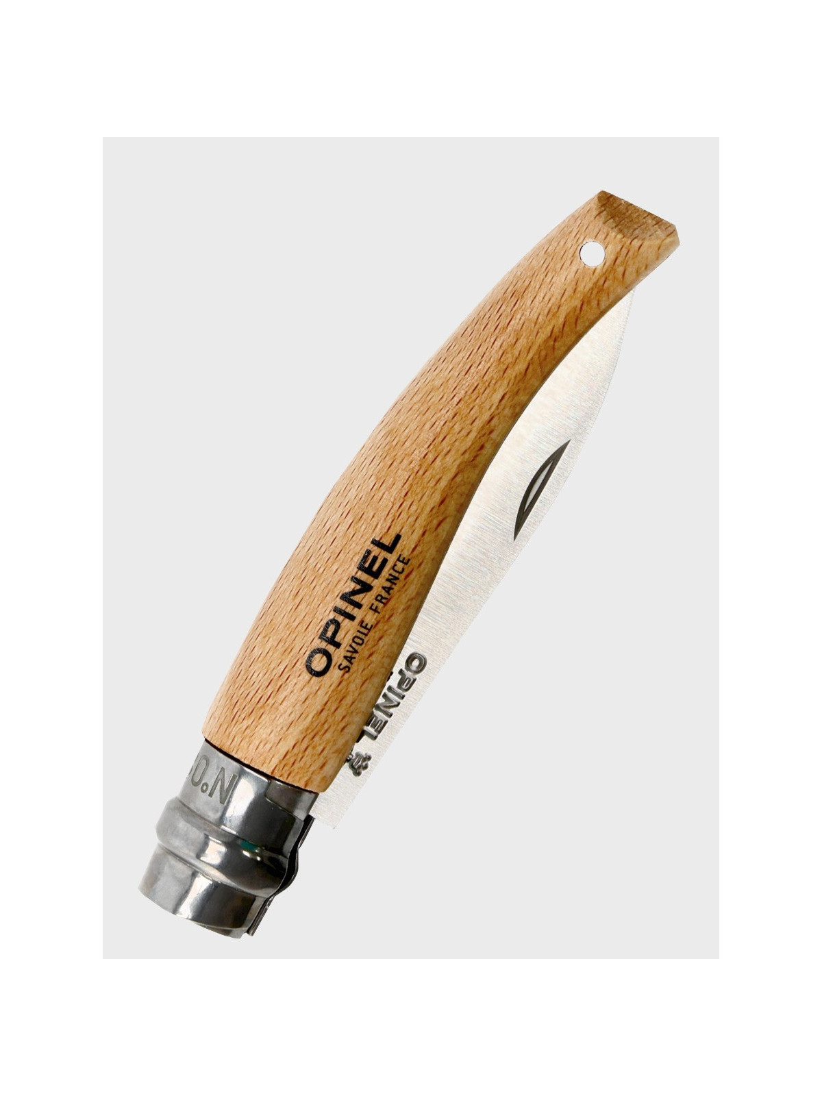 OPINEL NÓŻ OGRODNICZY SKŁADANY SCYZORYK No.08 drewniany blister