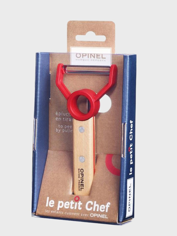 OPINEL Obieraczka Dwukierunkowa Le Petit Chef Czerwona