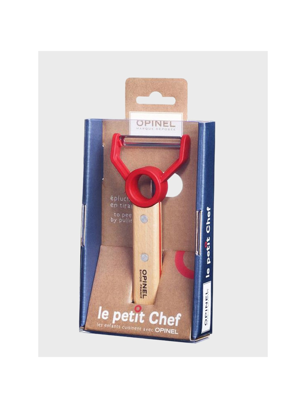 OPINEL Obieraczka Dwukierunkowa Le Petit Chef Czerwona