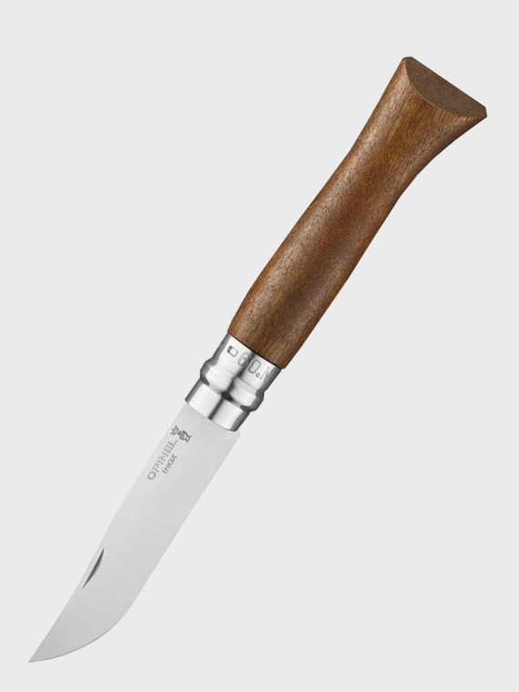 OPINEL NÓŻ SKŁADANY INOX No.9 Walnut Turystyczny Rękojeść Drewno z Orzecha