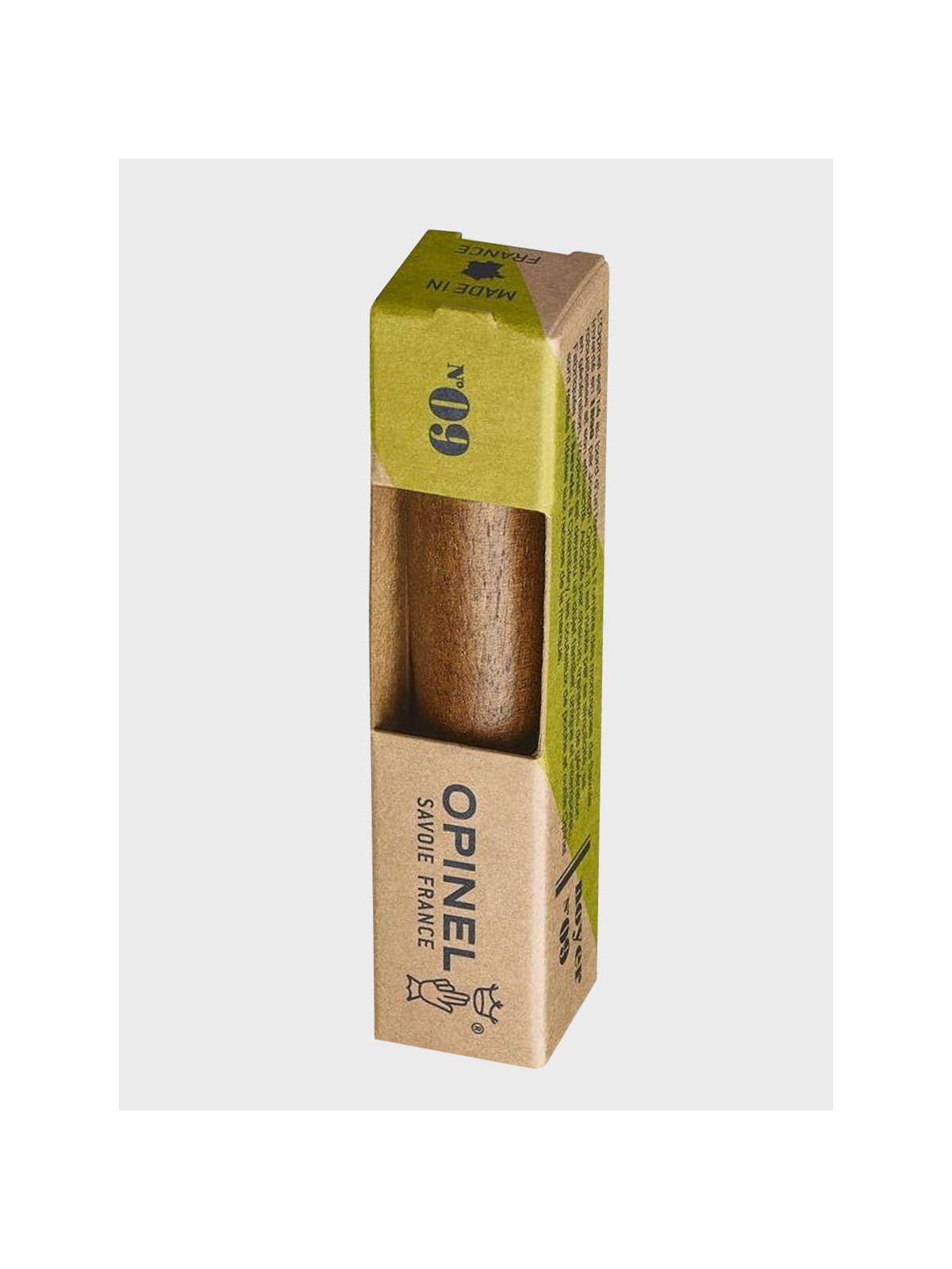OPINEL NÓŻ SKŁADANY INOX No.9 Walnut Turystyczny Rękojeść Drewno z Orzecha