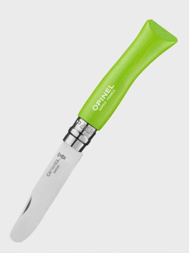 OPINEL Nóż składany scyzoryk drewniany dla dzieci My First 07 zielony