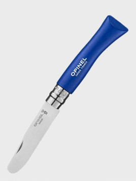 OPINEL Nóż składany scyzoryk drewniany dla dzieci My First 07 niebieski