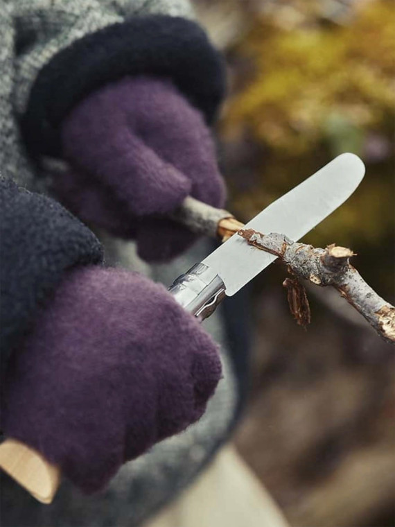 OPINEL Nóż składany scyzoryk drewniany dla dzieci My First 07 naturalny