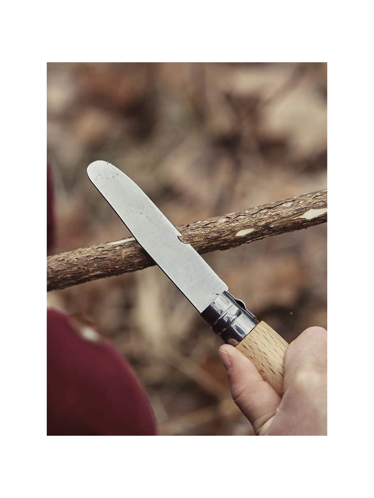 OPINEL Nóż składany scyzoryk drewniany dla dzieci My First 07 naturalny