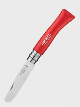 OPINEL Nóż składany scyzoryk drewniany dla dzieci My First 07 czerwony