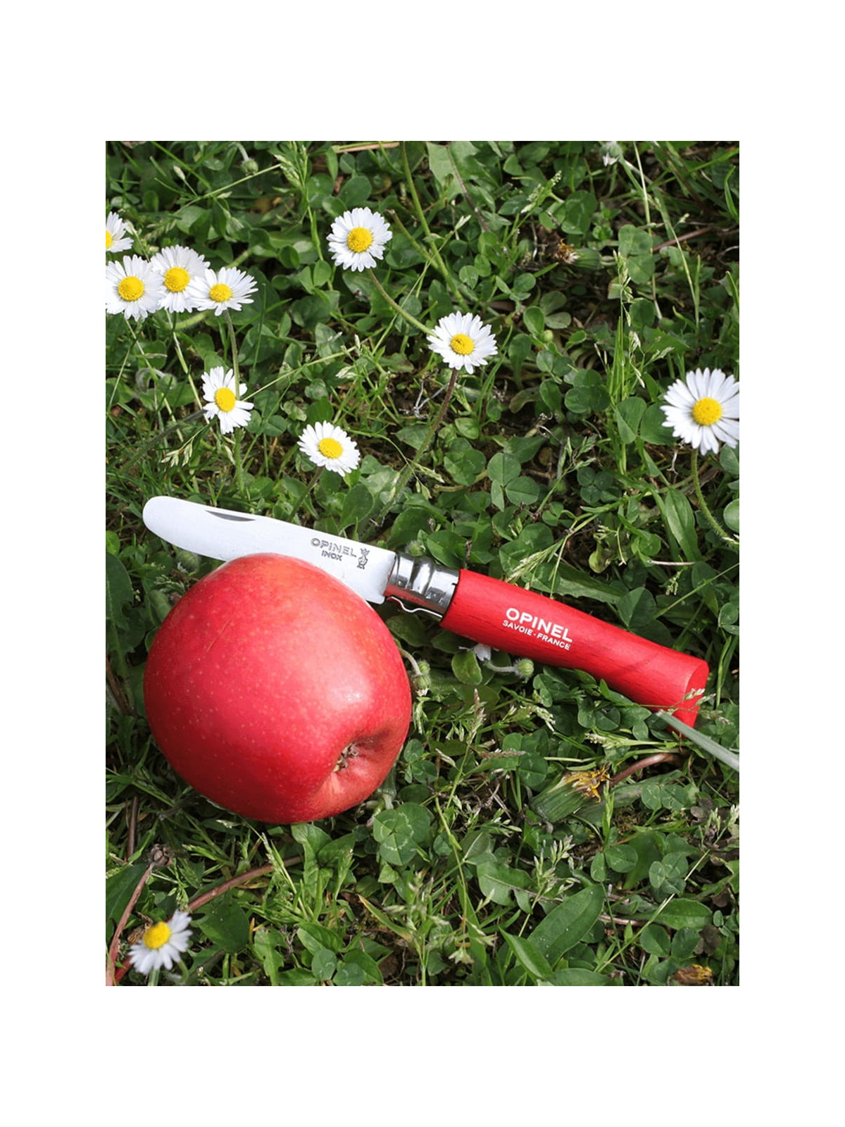 OPINEL Nóż składany scyzoryk drewniany dla dzieci My First 07 czerwony