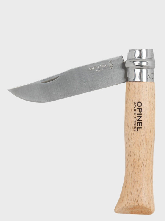 OPINEL NÓŻ SKŁADANY SCYZORYK DREWNIANY No. 10 INOX Blister