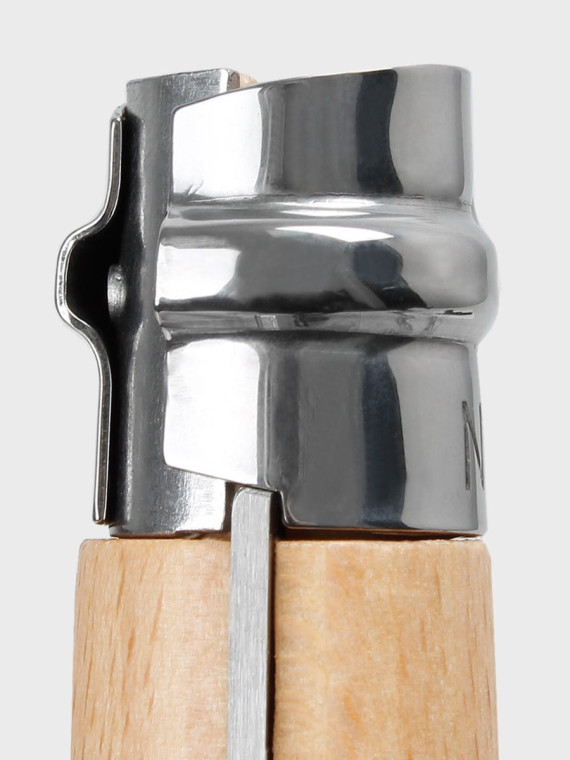 OPINEL NÓŻ SKŁADANY SCYZORYK DREWNIANY INOX No. 8 Blister