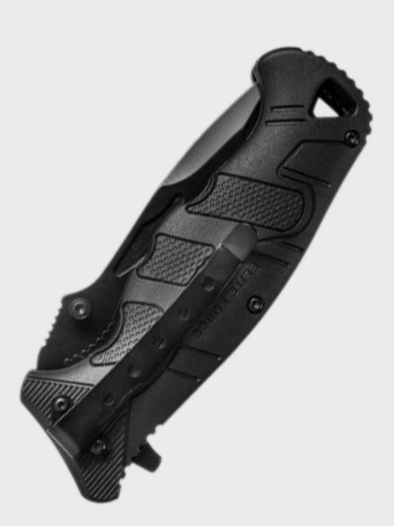 ELITE FORCE Nóż Składany Taktyczny EF 141 Drop Point Z Klipsem Czarny