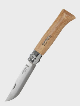 OPINEL NÓŻ SKŁADANY SCYZORYK DREWNIANY No. 9 INOX 