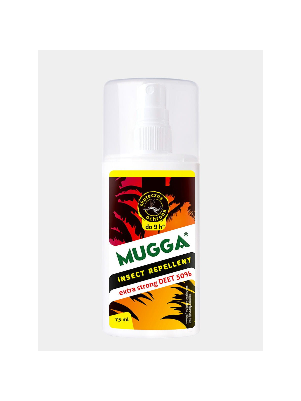 MUGGA ODSTRZASZACZ KLESZCZE KOMARY SPRAY 50% DEET