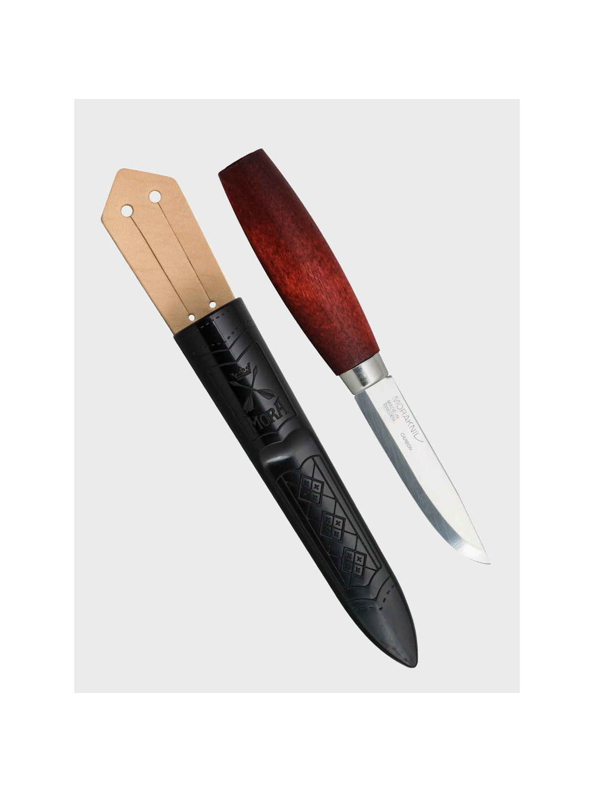 MORAKNIV Nóż Classic No 1/0 Carbon DREWNO BRZOZOWE + Kabura
