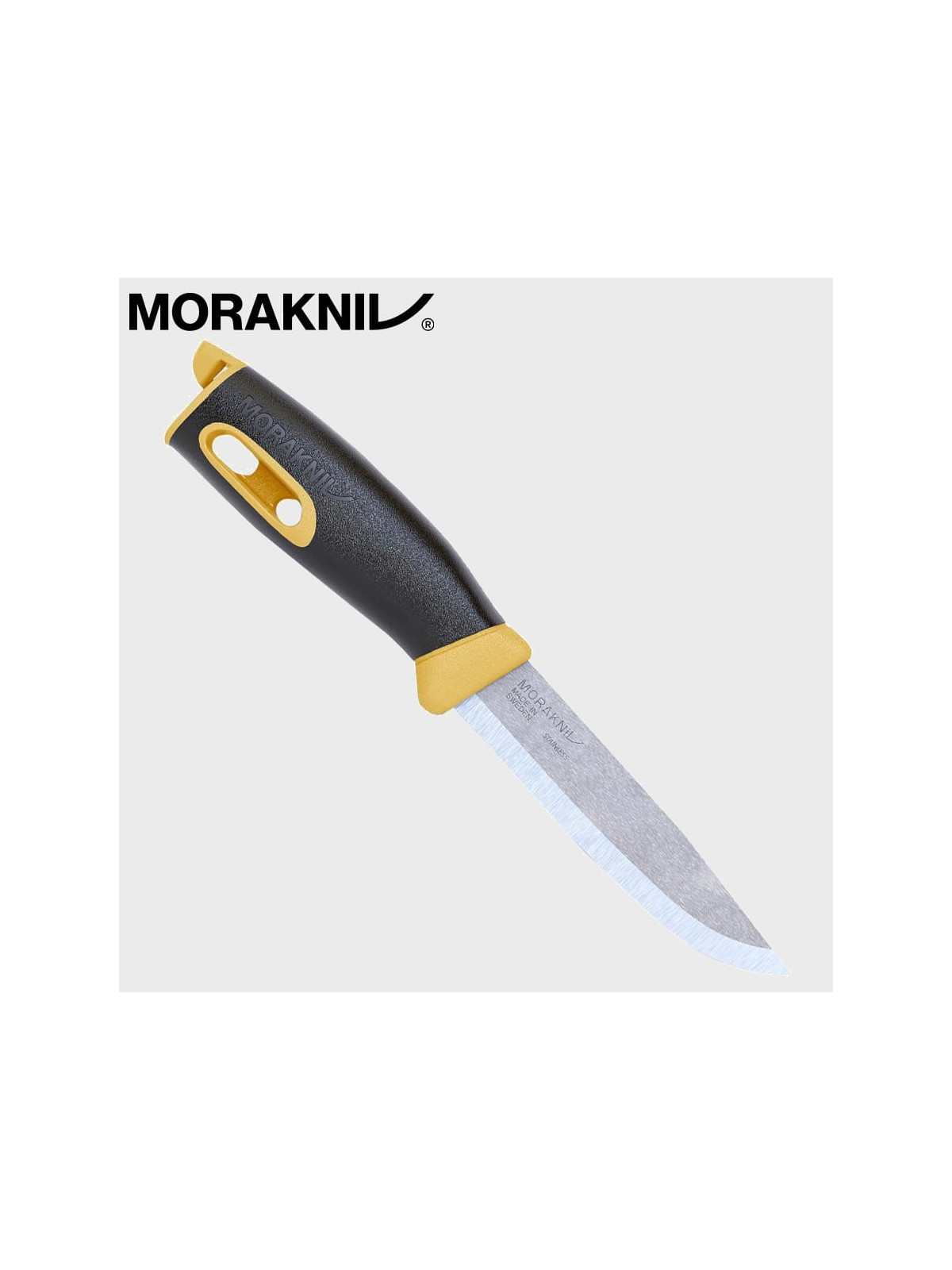 MORAKNIV NÓŻ COMPANION SPARK 13573 STAL NIERDZEWNA ŻÓŁTY
