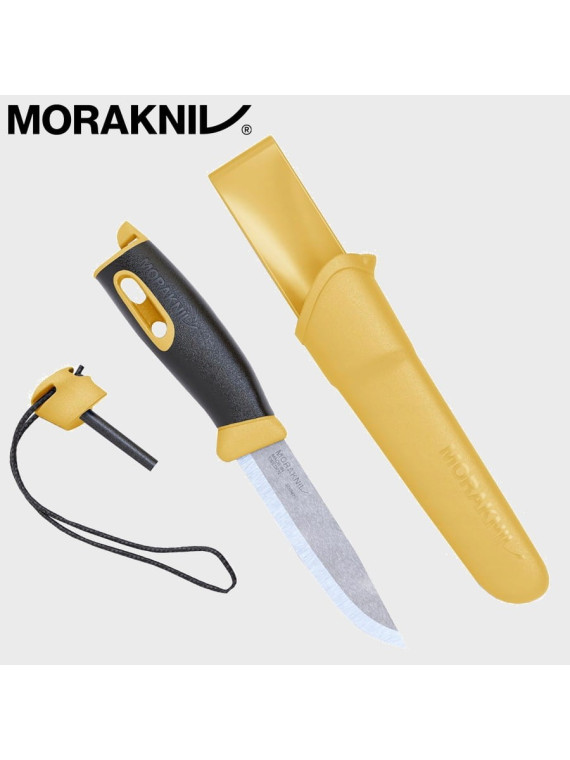 MORAKNIV NÓŻ COMPANION SPARK 13573 STAL NIERDZEWNA ŻÓŁTY