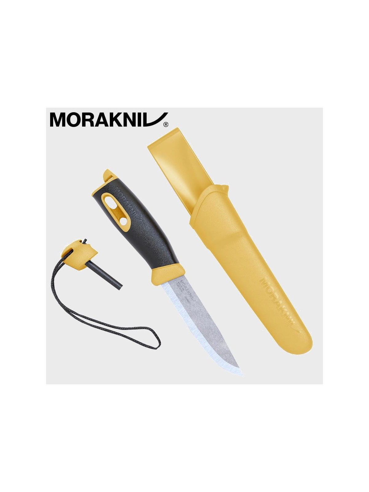MORAKNIV NÓŻ COMPANION SPARK 13573 STAL NIERDZEWNA ŻÓŁTY