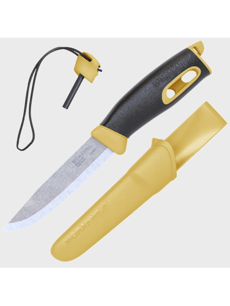 MORAKNIV NÓŻ COMPANION SPARK 13573 STAL NIERDZEWNA ŻÓŁTY