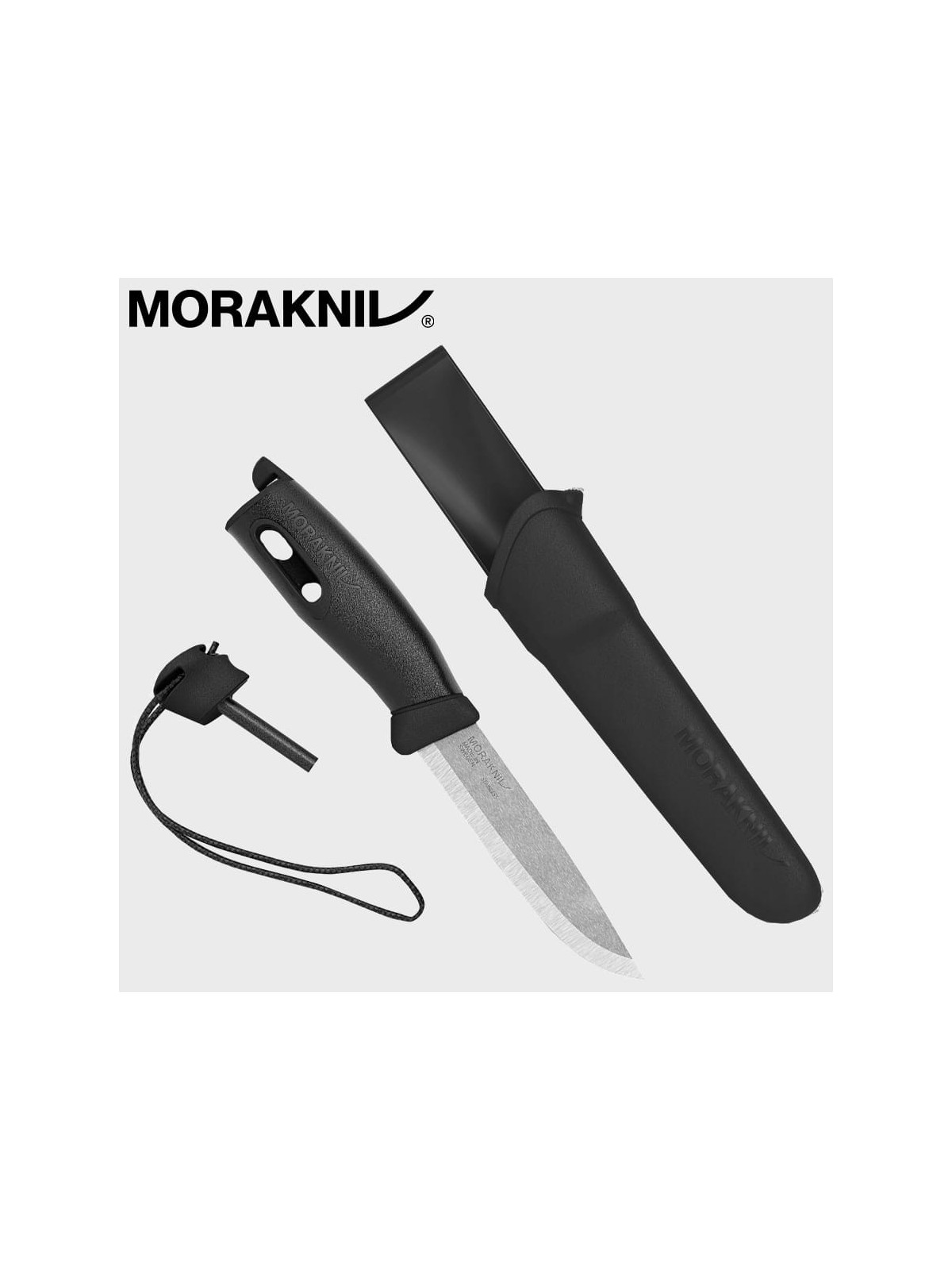 MORAKNIV NÓŻ COMPANION SPARK 13567 STAL NIERDZEWNA CZARNY