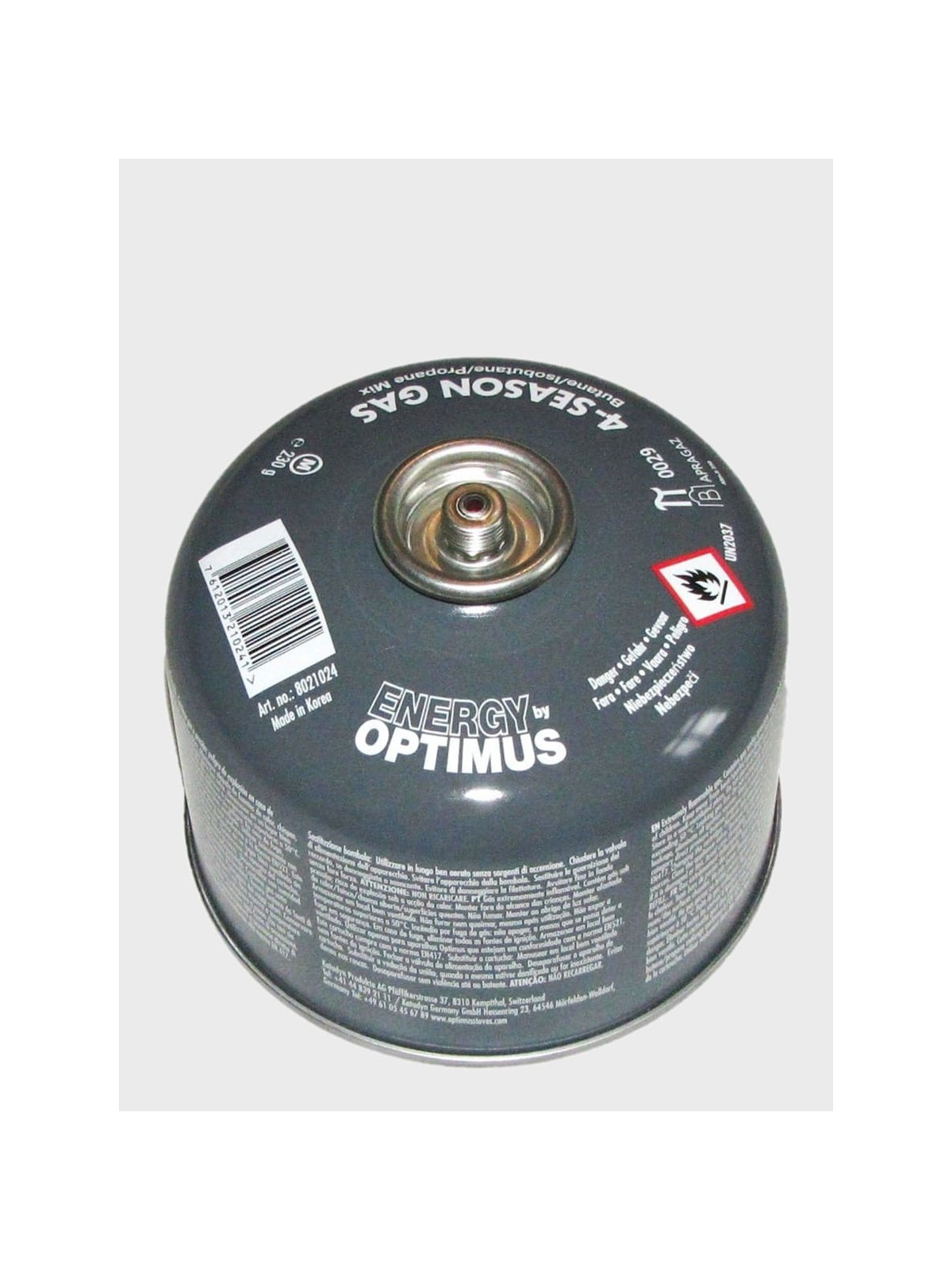 Optimus Gas Kartusz Butla z Gazem OPTIMUS 4-SEASON 230g