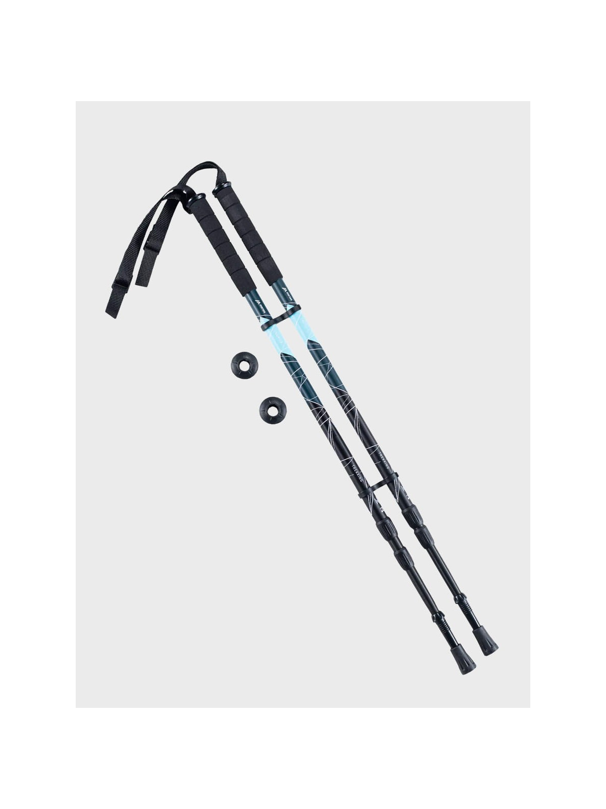 MARTES SPORT Kije trekkingowe nordic walking składane antywstrząsowe TAURUS Niebieskie