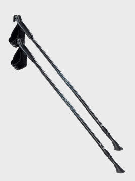 MARTES SPORT Kije trekkingowe nordic walking składane antywstrząsowe CENTAURUS Czarne