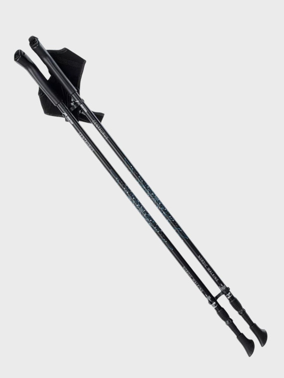 MARTES SPORT Kije trekkingowe nordic walking składane antywstrząsowe CENTAURUS Czarne