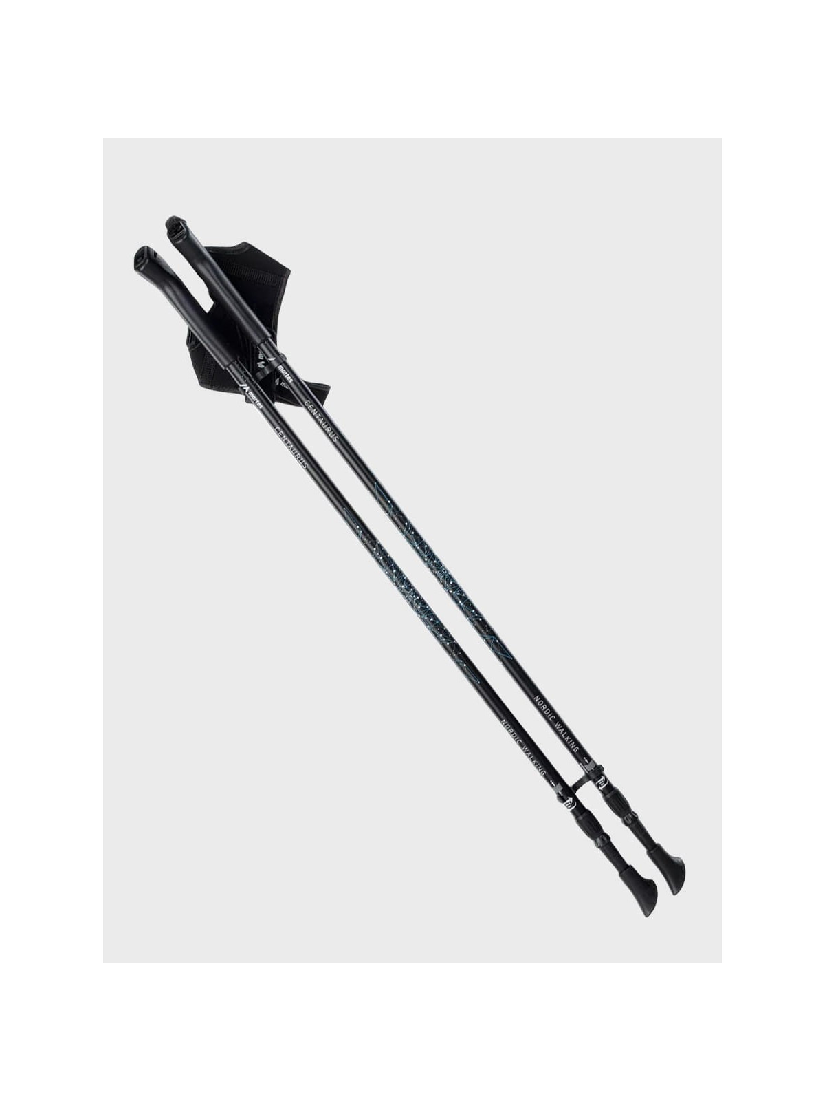 MARTES SPORT Kije trekkingowe nordic walking składane antywstrząsowe CENTAURUS Czarne