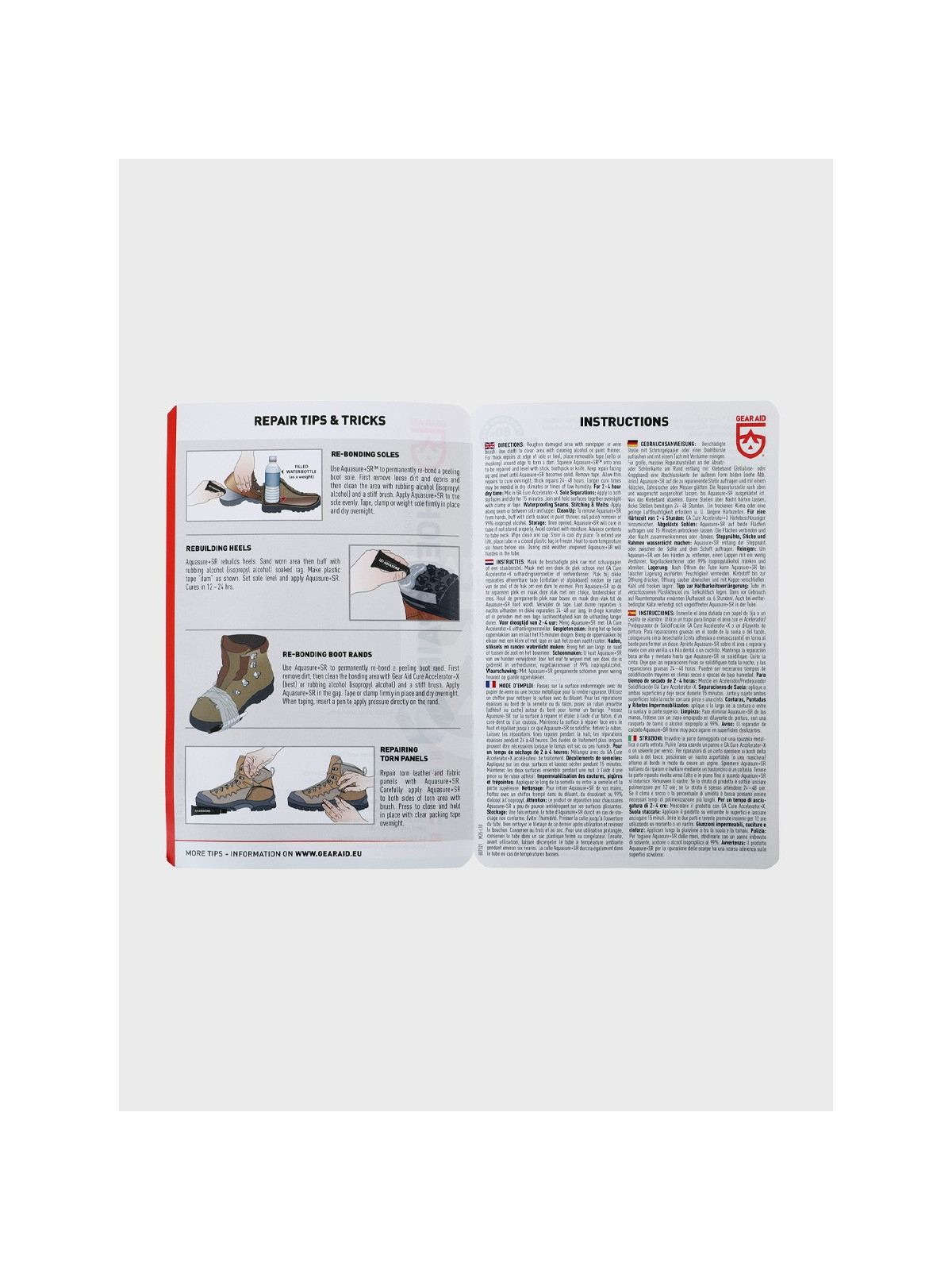 GearAid Klej uretanowy do butów Aquasure+SR 28g Bezbarwny