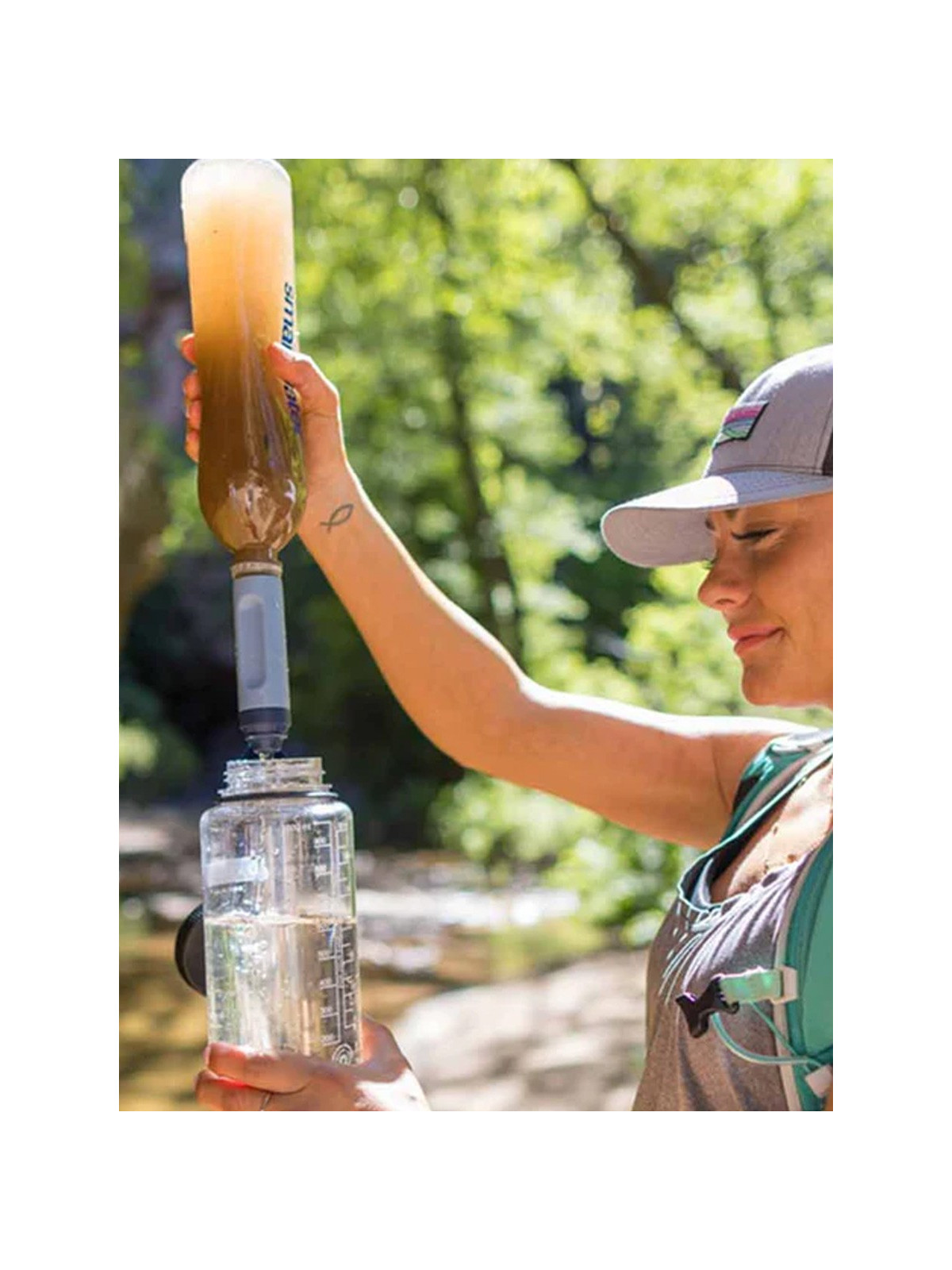 LifeStraw Filtr uzdatniający do wody Peak Solo Niebieski
