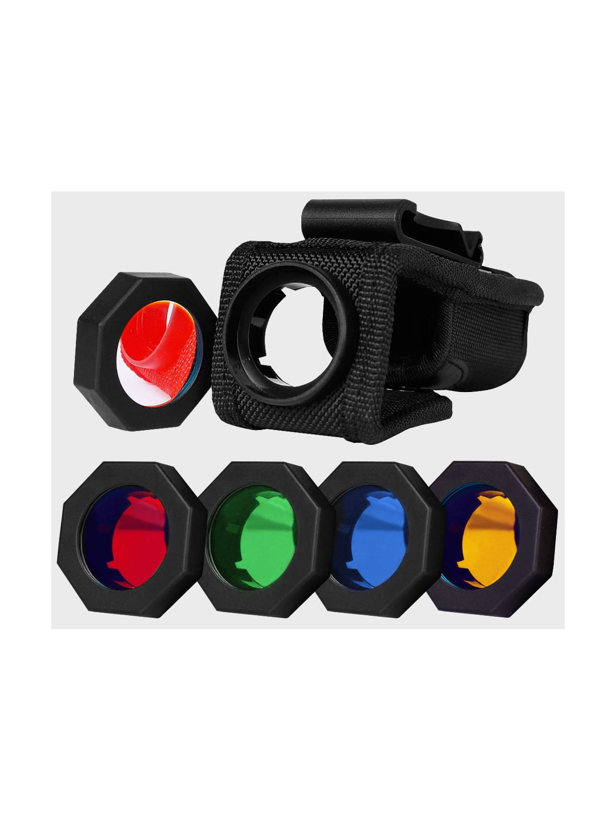 LEDLENSER ZESTAW POKROWIEC NA LATARKĘ + FILTRY 4 KOLORY