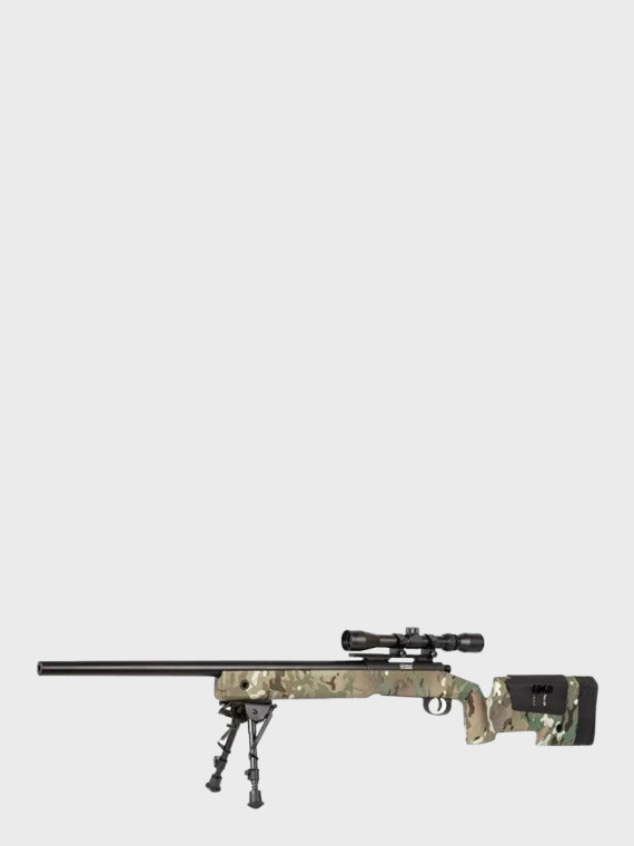 SPECNA ARMS Replika Karabinu Wyborowego SA-S02 CORE High Velocity z lunetą i dwójnogiem Multicam