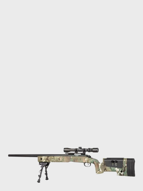SPECNA ARMS Replika Karabinu Wyborowego SA-S02 CORE High Velocity z lunetą i dwójnogiem Multicam