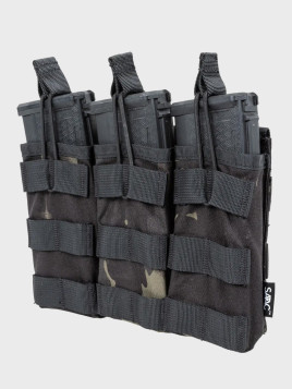 SPECNA ARMS Potrójna Ładownica Open na magazynki M4/M16 Tactical Multicam Black