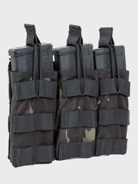 SPECNA ARMS Potrójna Ładownica Open na magazynki M4/M16 Tactical Multicam Black