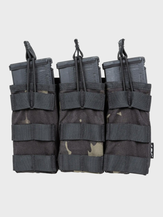 SPECNA ARMS Potrójna Ładownica Open na magazynki M4/M16 Tactical Multicam Black