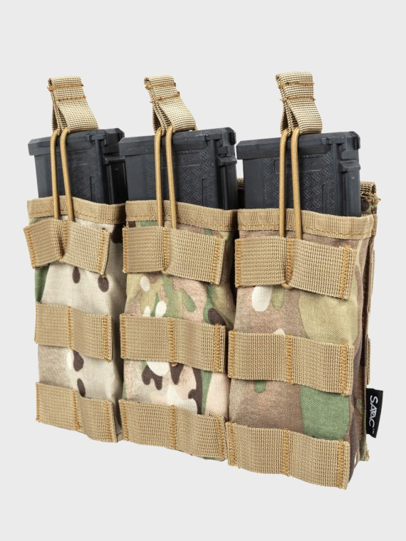 SPECNA ARMS Potrójna Ładownica Open na magazynki M4/M16 Tactical Multicam