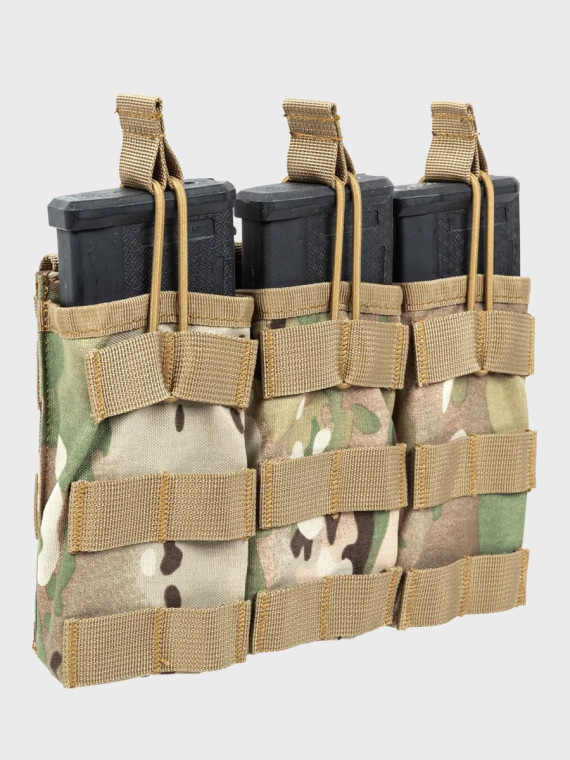 SPECNA ARMS Potrójna Ładownica Open na magazynki M4/M16 Tactical Multicam