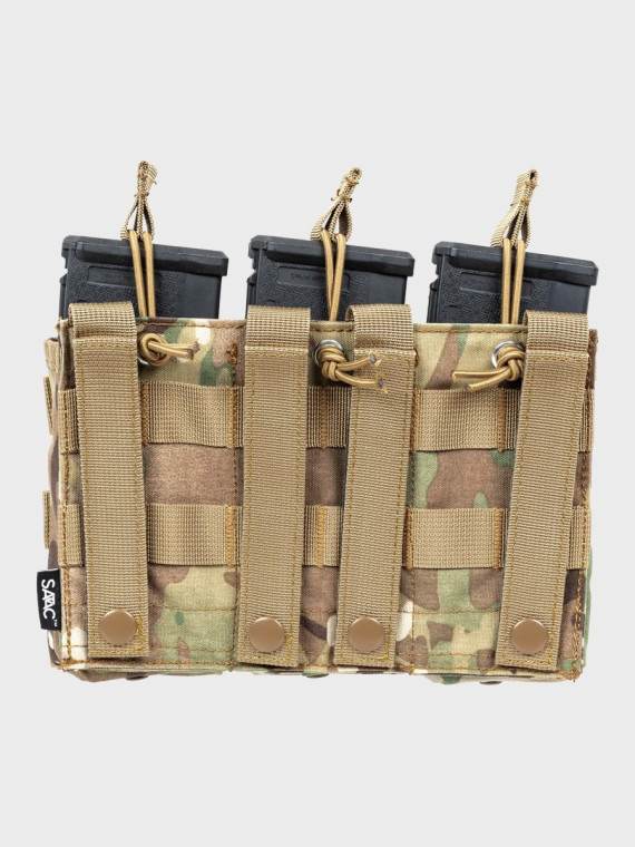 SPECNA ARMS Potrójna Ładownica Open na magazynki M4/M16 Tactical Multicam