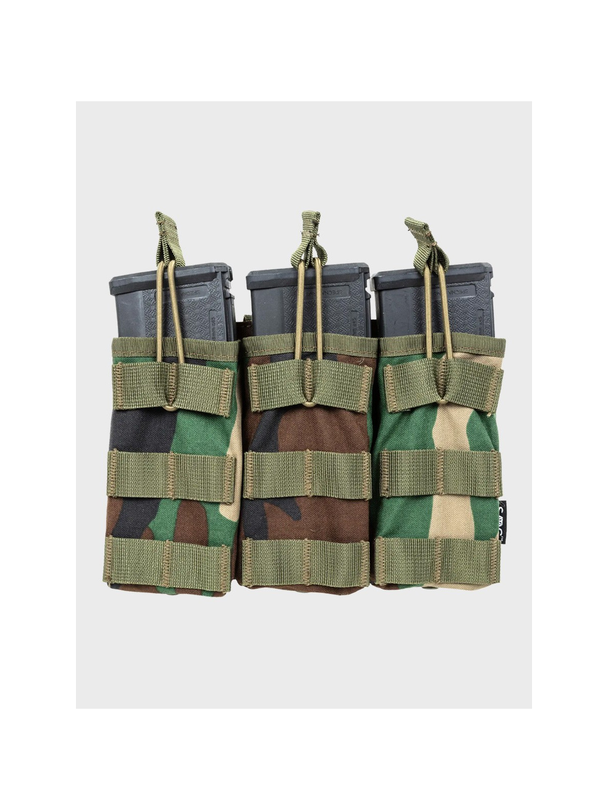 SPECNA ARMS Potrójna Ładownica Open na magazynki M4/M16 Tactical Woodland