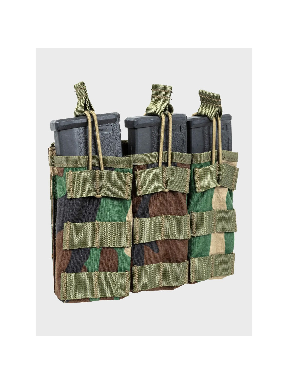 SPECNA ARMS Potrójna Ładownica Open na magazynki M4/M16 Tactical Woodland