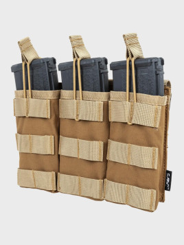 SPECNA ARMS Potrójna Ładownica Open na magazynki M4/M16 Tactical Tan