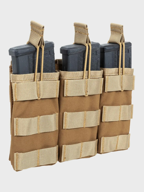 SPECNA ARMS Potrójna Ładownica Open na magazynki M4/M16 Tactical Tan