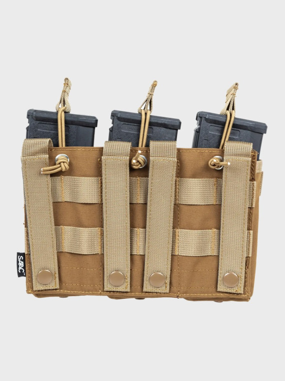 SPECNA ARMS Potrójna Ładownica Open na magazynki M4/M16 Tactical Tan