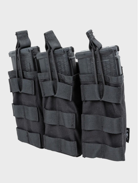SPECNA ARMS Potrójna Ładownica Open na magazynki M4/M16 Tactical Czarna